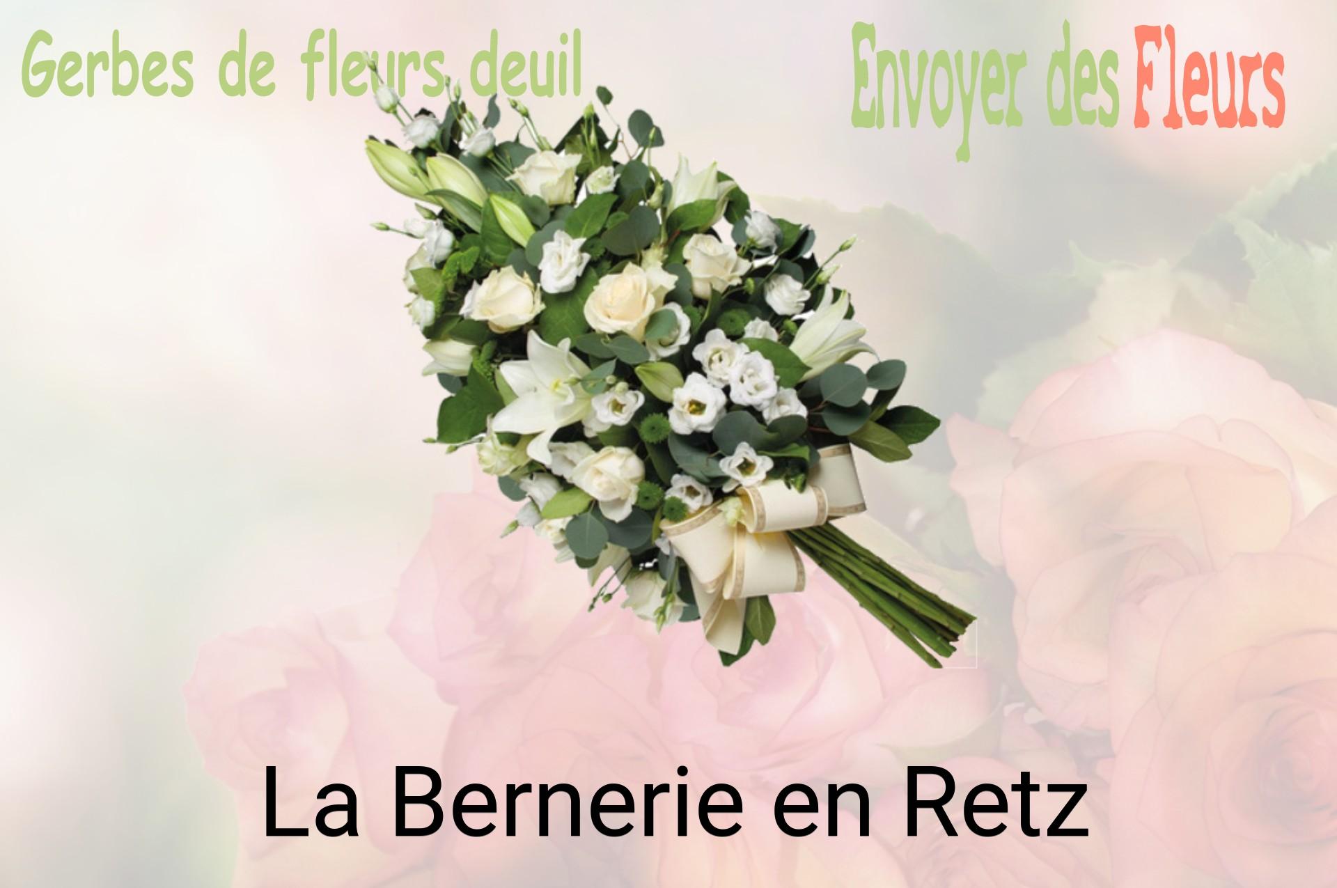 Gerbe de fleurs de deuil livrée à La Bernerie-en-Retz